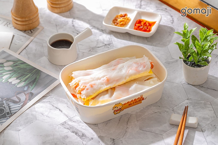 扇貝手剝蝦腸粉