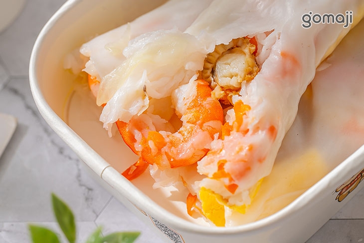 扇貝手剝蝦腸粉