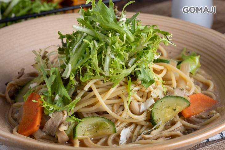 清炒鮮蔬素食義大利麵
