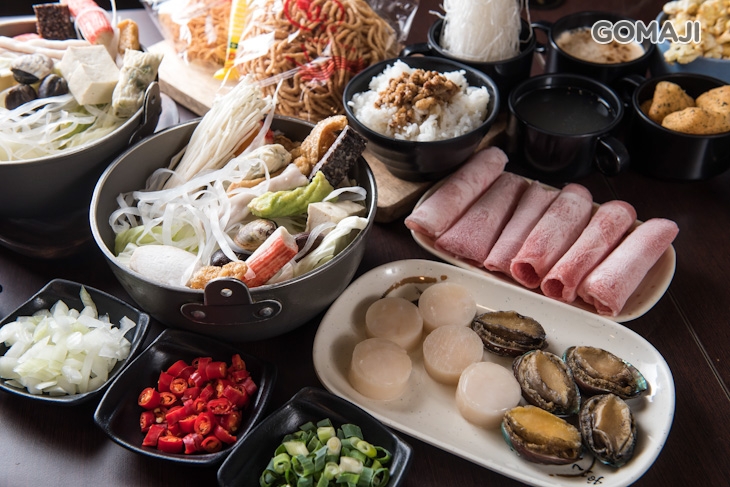 鮑魚干貝鍋