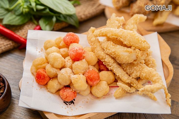 招牌魷魚絲+炸湯圓