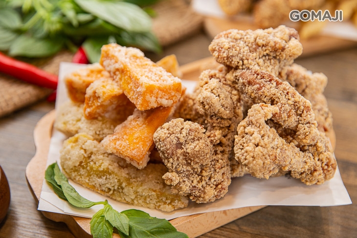 香酥三角骨+自製地瓜塊