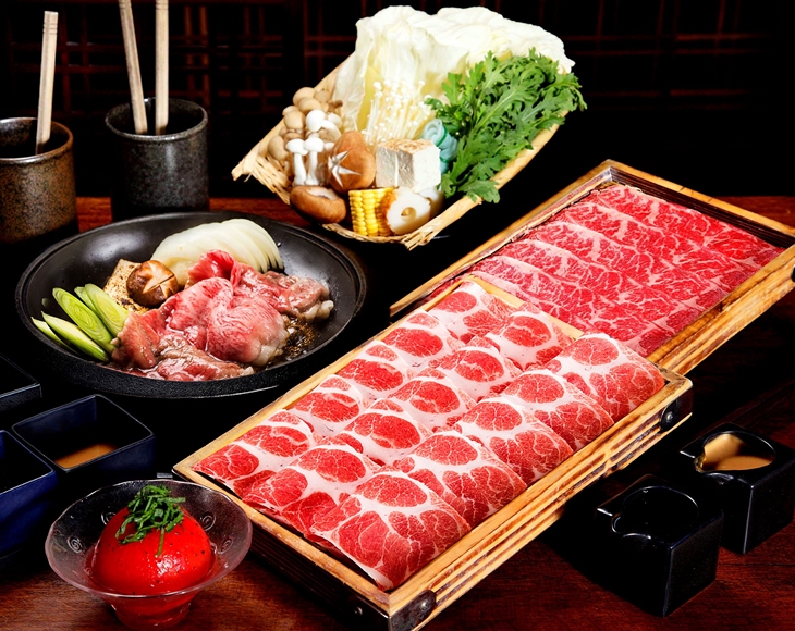 日式壽喜燒或涮涮鍋共鍋放題