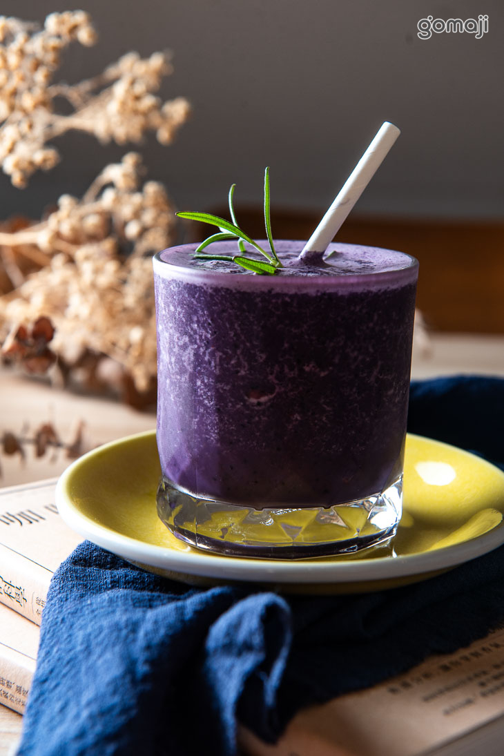 藍莓燕麥奶果昔