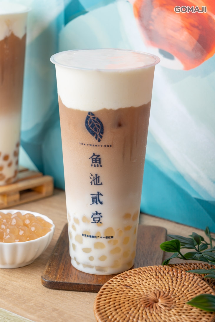 蓋世手作白玉珍珠紅玉拿鐵