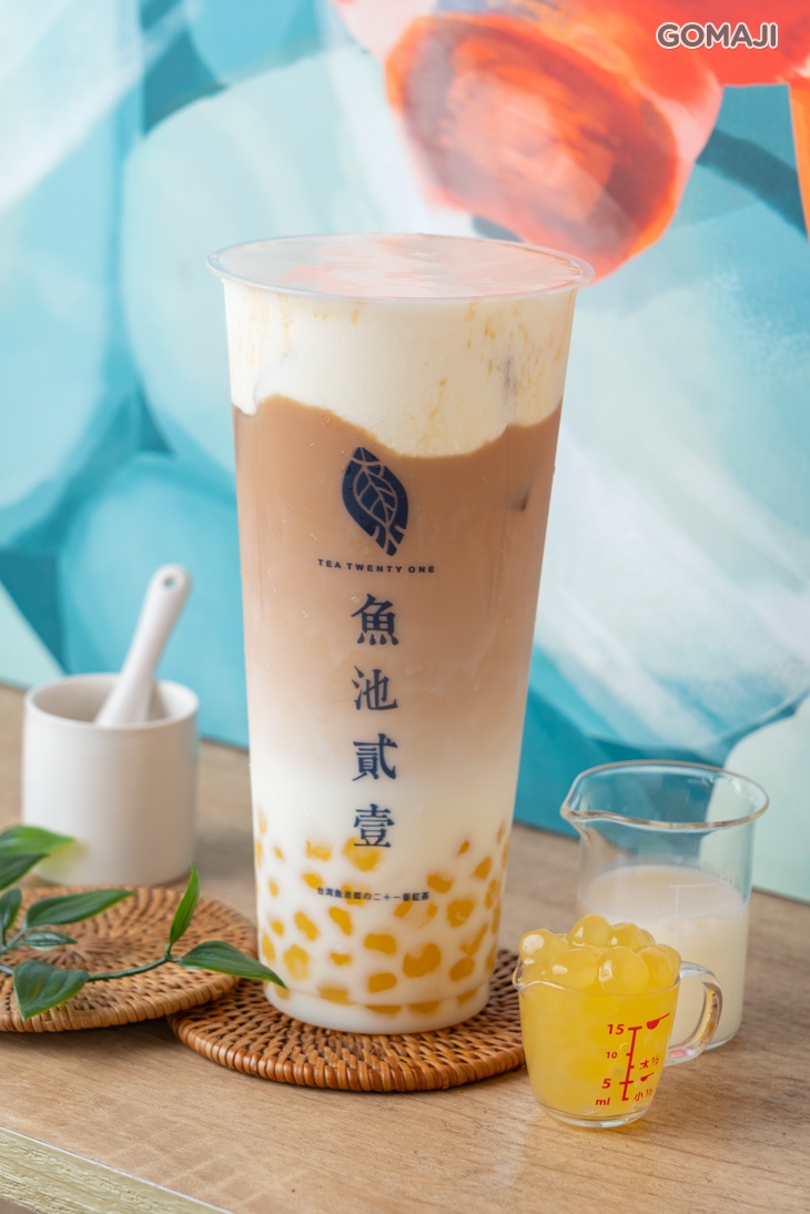 蓋世手作芒果珍珠紅玉拿鐵
