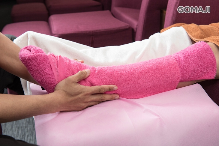 小腿按摩熱敷