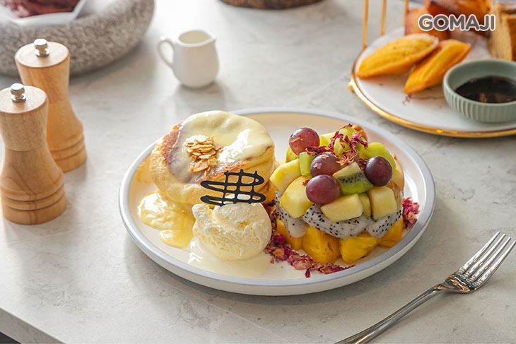 水果優格舒肥蕾鬆餅