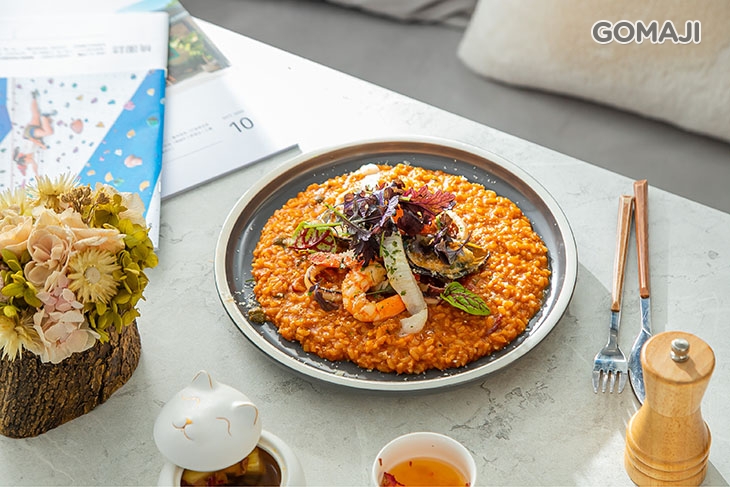 海鮮番茄比目魚燉飯