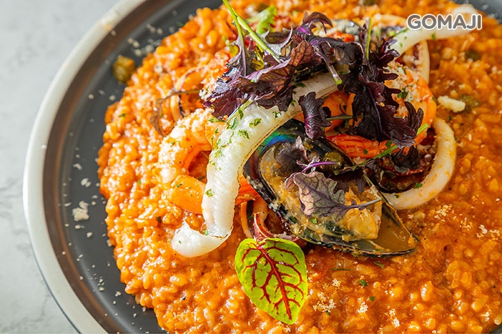 海鮮番茄比目魚燉飯