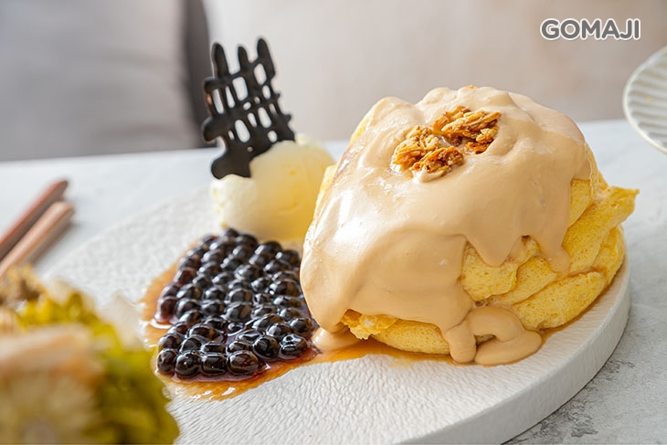 黑糖珍珠舒芙蕾鬆餅