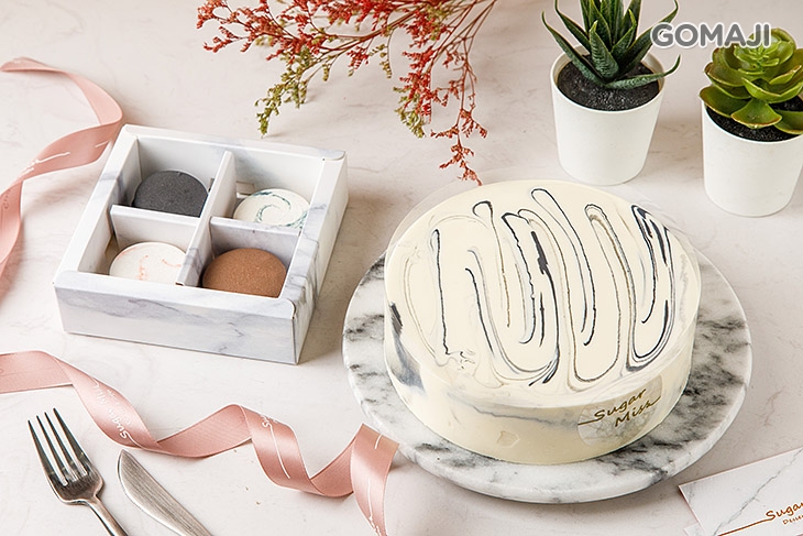 超值六吋蛋糕+馬卡龍禮盒四入禮盒組