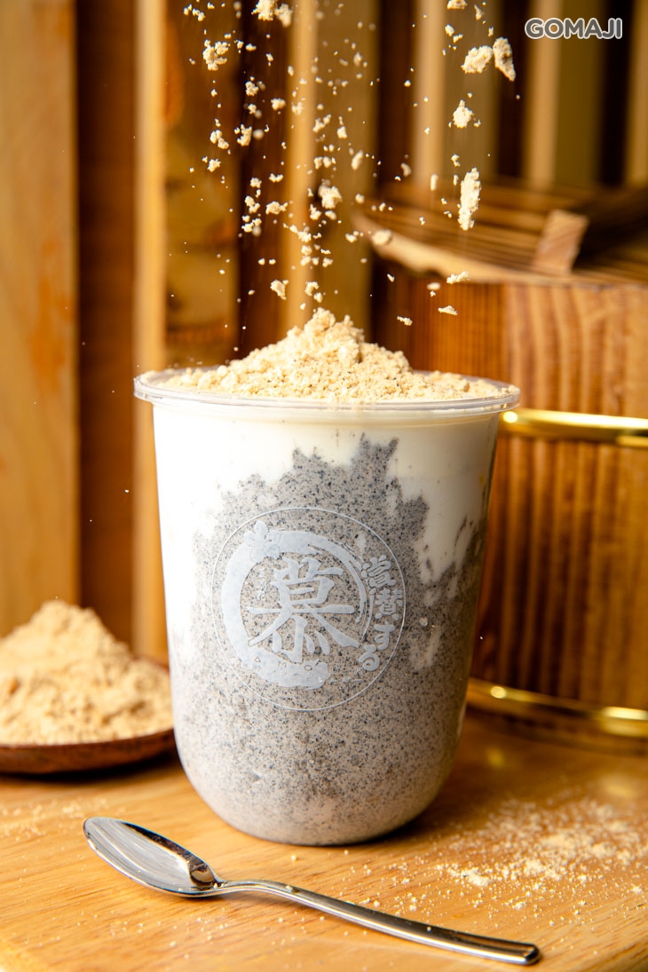 黑芝芝麵茶鮮奶霜