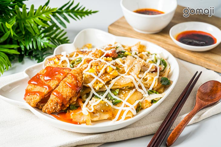 起司豬排烤冷麵