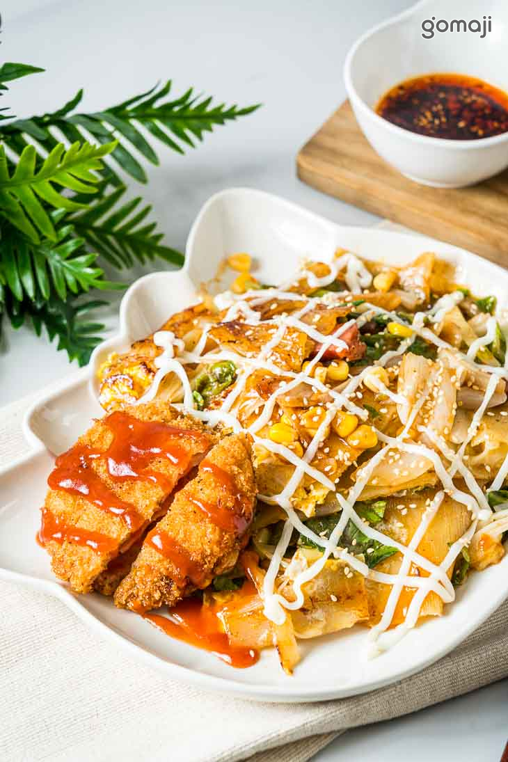 起司豬排烤冷麵