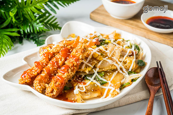 天婦羅炸蝦烤冷麵