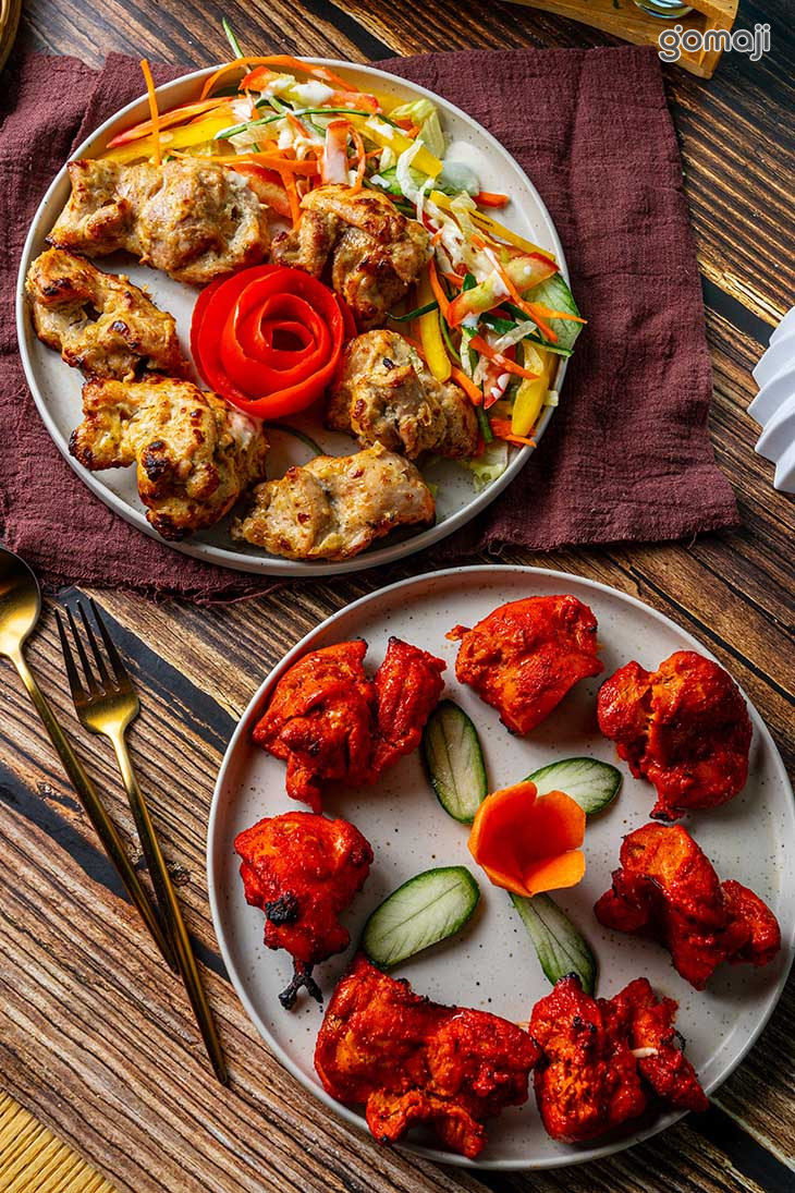 香料塔都雞肉塊、奶油窯烤雞肉塊