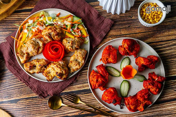 香料塔都雞肉塊、奶油窯烤雞肉塊