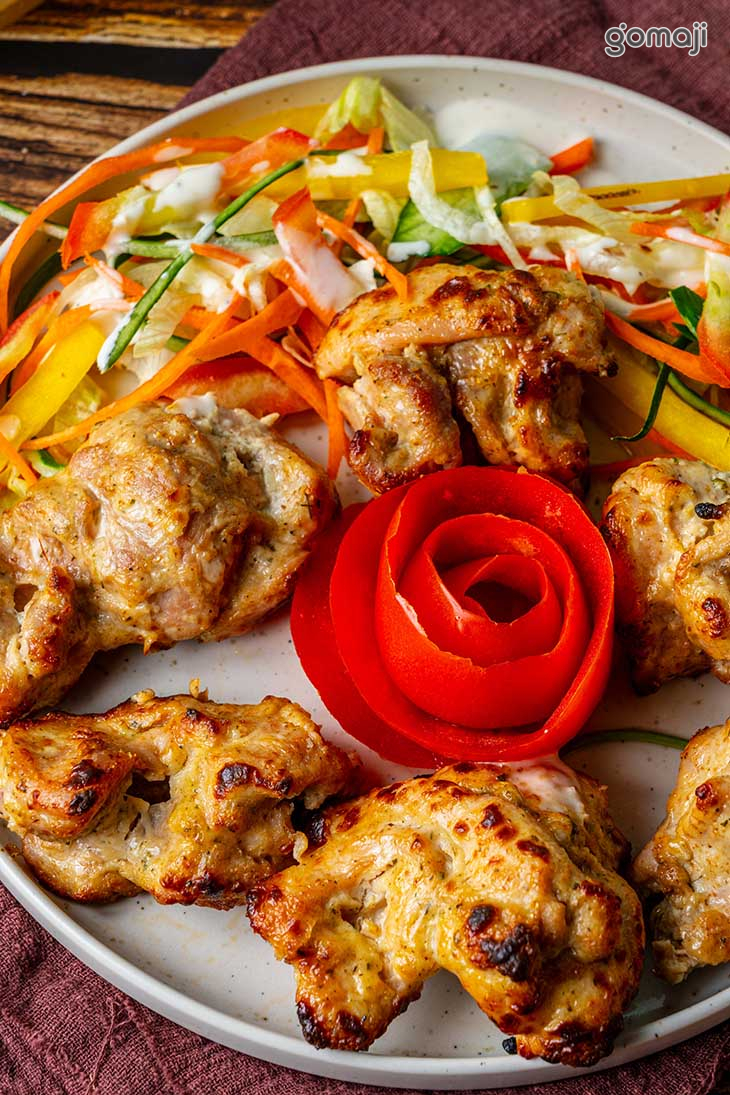 香料塔都雞肉塊、奶油窯烤雞肉塊