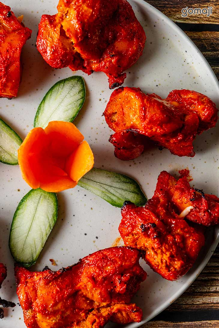 香料塔都雞肉塊、奶油窯烤雞肉塊