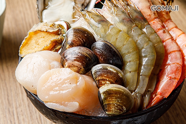 伊比利黑毛豚－五花及梅花(西班牙)、加價海鮮盤 