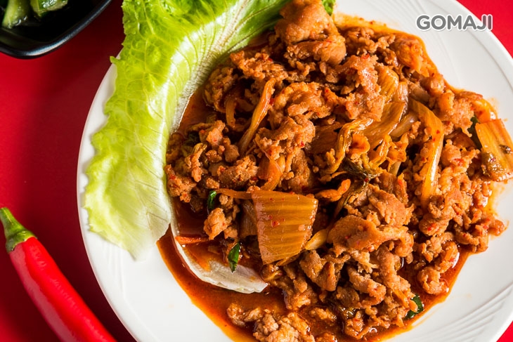 泡菜炒豬肉蓋飯