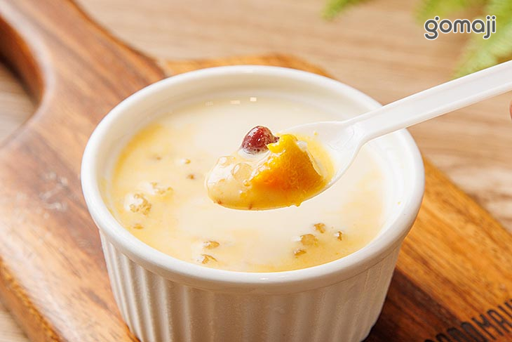 南瓜西米紅豆撞奶