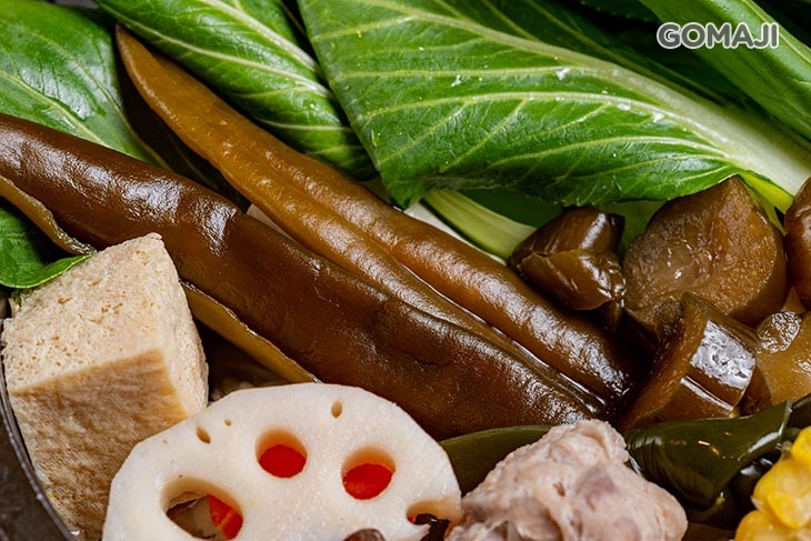 剝皮辣椒瓜仔鍋+梅花豬