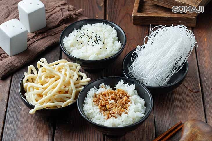 白米飯/雞油拌飯/冬粉絲/粗烏龍麵