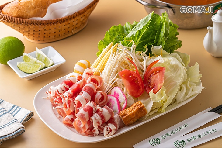 進口美國牛 + 今日菜盤(含鍋料)