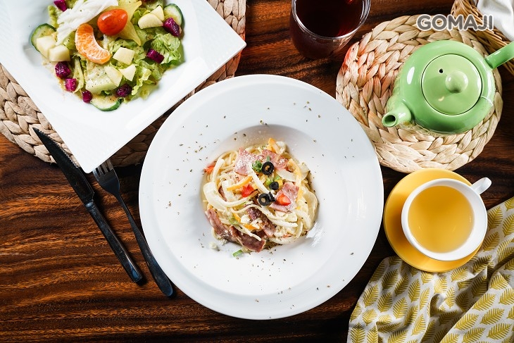 煙燻培根起司奶油義大利麵