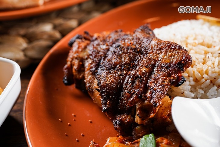 碳烤雞腿排+西班牙辣醬