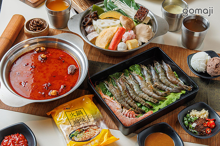 鮮蝦拼盤-川味麻辣鍋