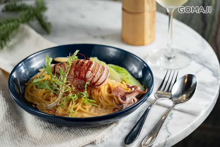 老酒墨魚義大利麵