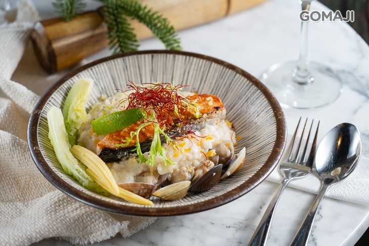 香檸奶油鮭魚燉飯