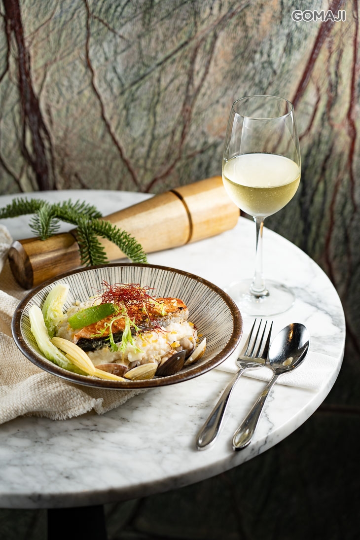 香檸奶油鮭魚燉飯