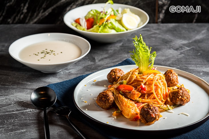 墨西哥辣茄汁牛肉丸義大利麵