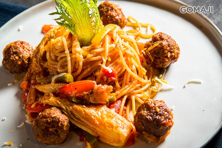 墨西哥辣茄汁牛肉丸義大利麵