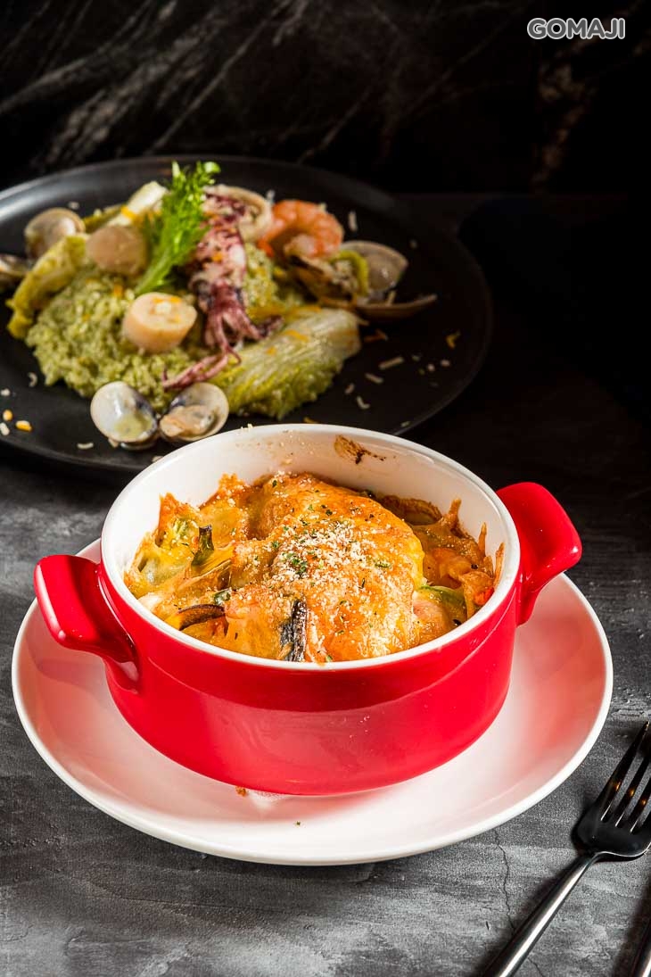 奶油鮭魚焗烤海鮮