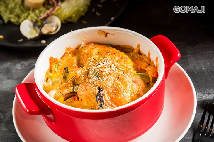 奶油鮭魚焗烤海鮮