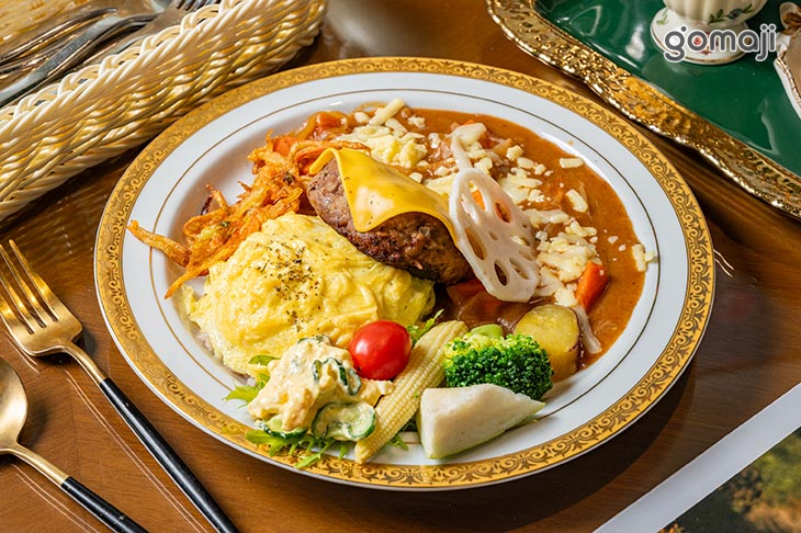漢堡排起司咖哩飯