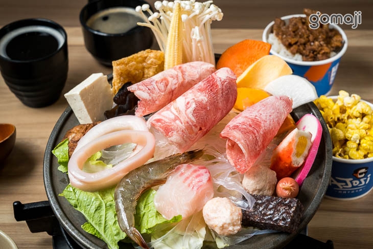 海鮮豆腐鍋+豬肉