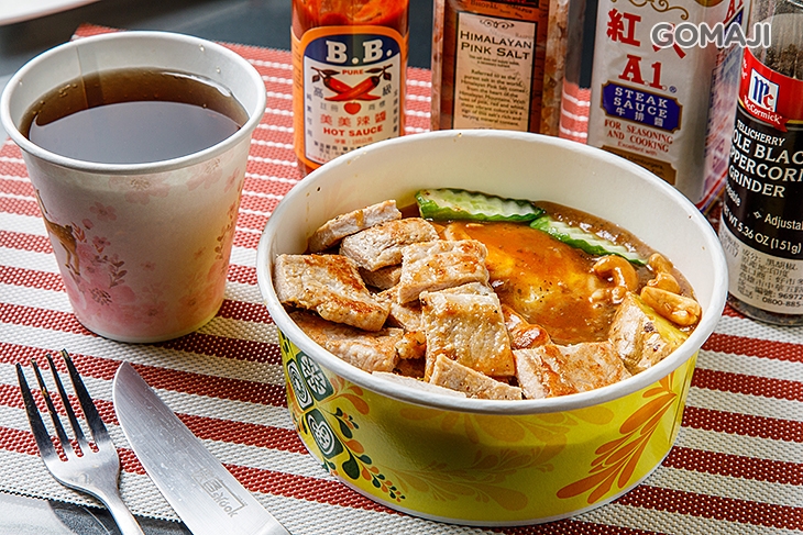 　A.超值外帶牛排餐　〈特優質豬排/梅花豬排 二選一 + 紅茶一杯(360c.c)〉