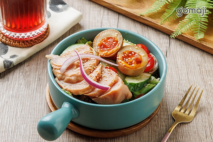 煙燻雞佐麻藥蛋