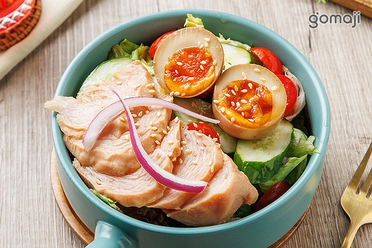 煙燻雞佐麻藥蛋