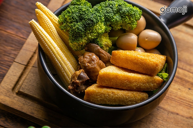 鵪鶉蛋 玉米筍 花椰菜 金三角 雞胗