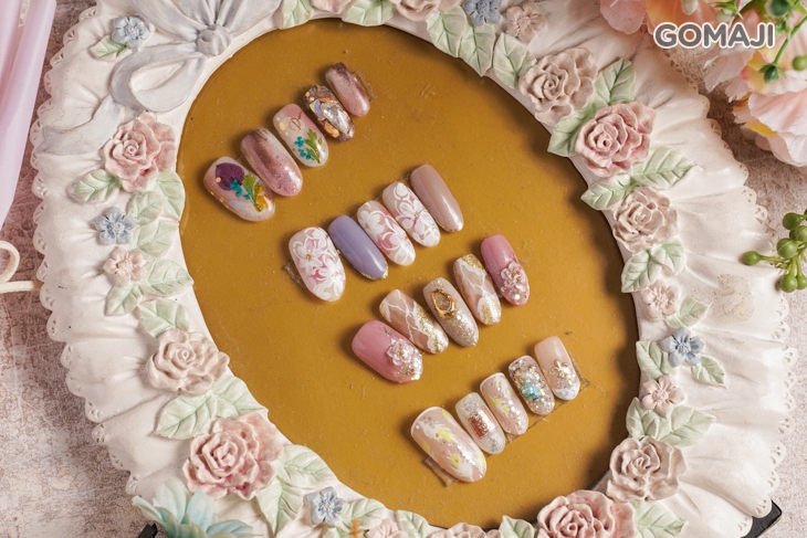 手部流行設計款凝膠美甲