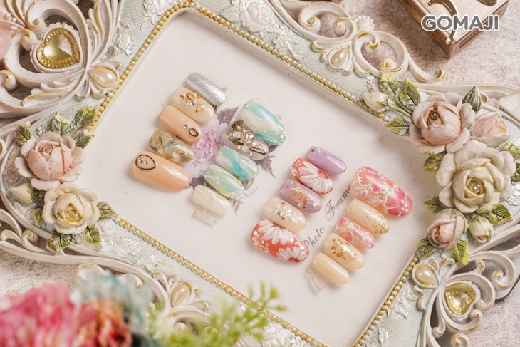 手部流行設計款凝膠美甲