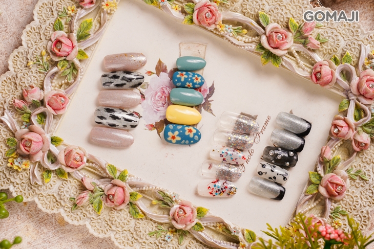 手部流行設計款凝膠美甲