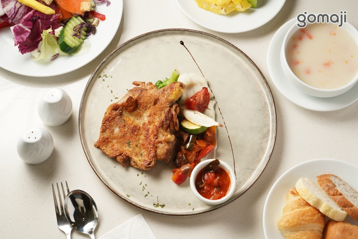 美國西南風味烤雞腿+歐美自助式沙拉吧吃到飽